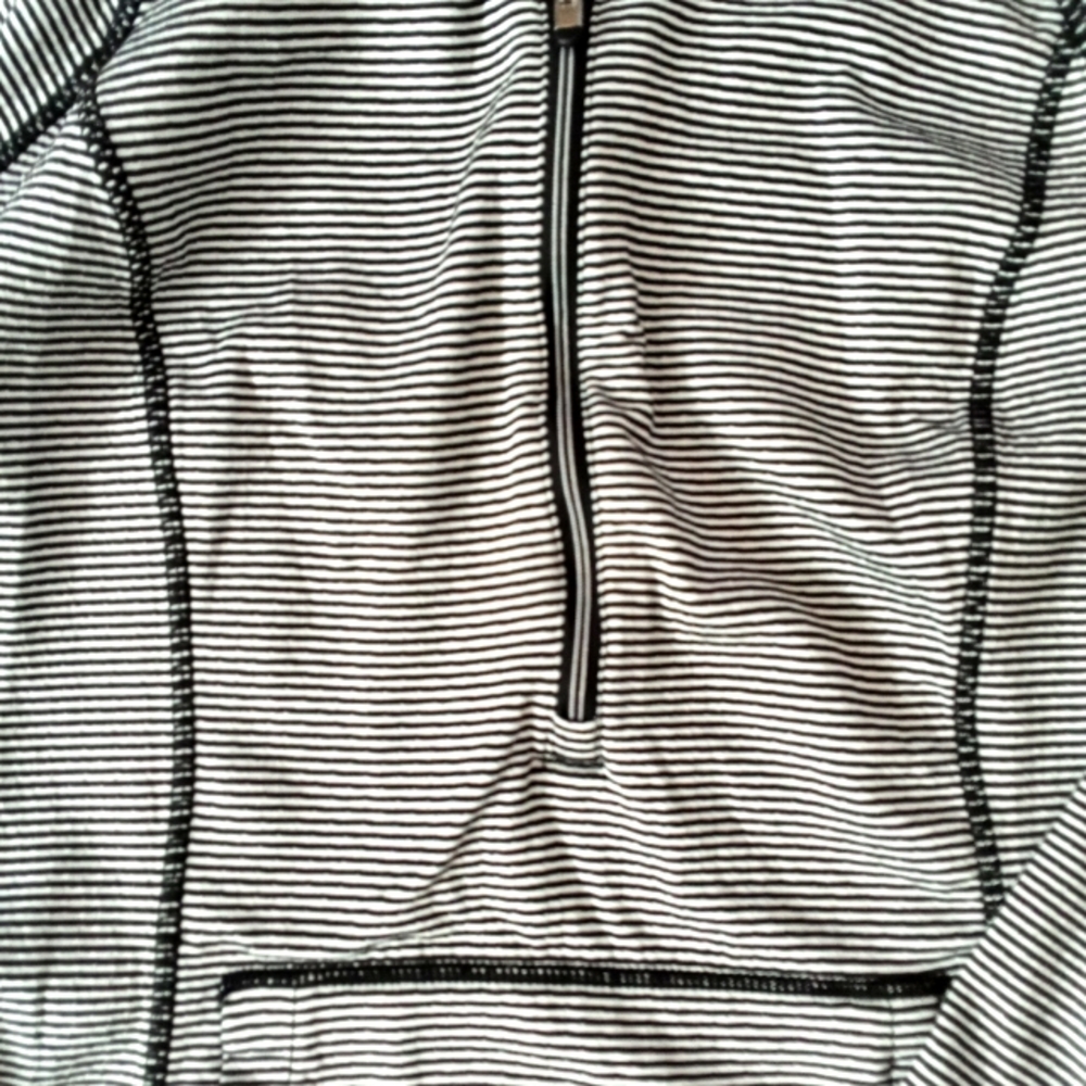 Tangerine 3/4 zip pullover - Picture 3 of 4